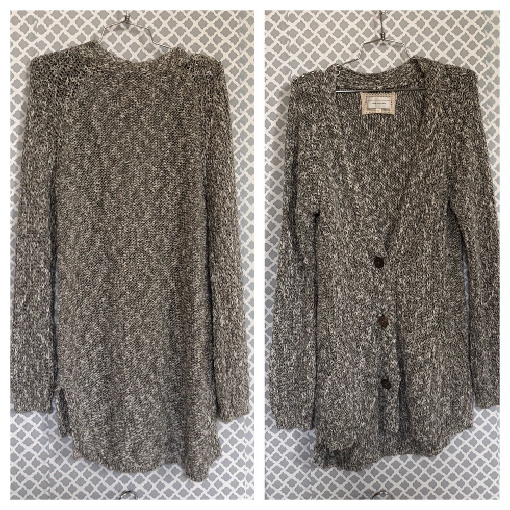 Angel of the North button down cardigan sweater